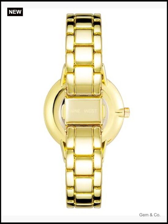Crystal Accented Bracelet Watch - Japanese Quartz - 36mm Round Case main image 4
